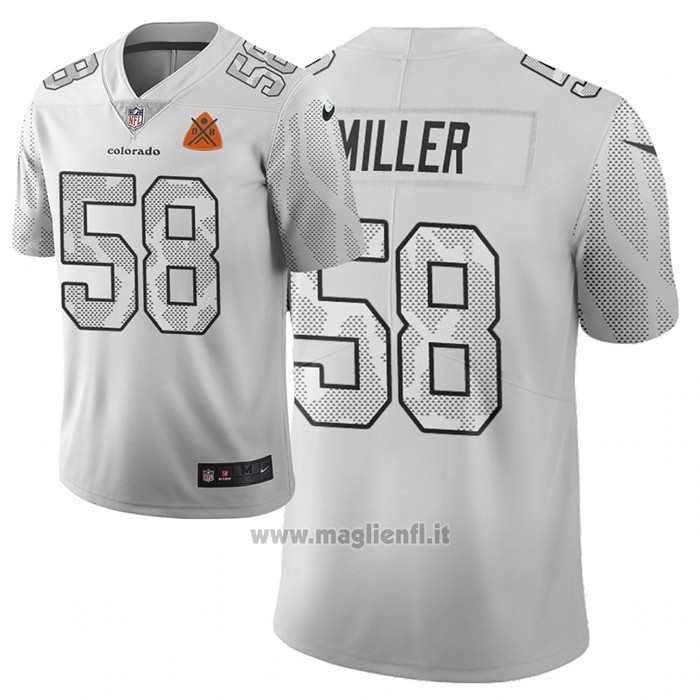 Maglia NFL Limited Denver Broncos Von Miller Ciudad Edition Bianco
